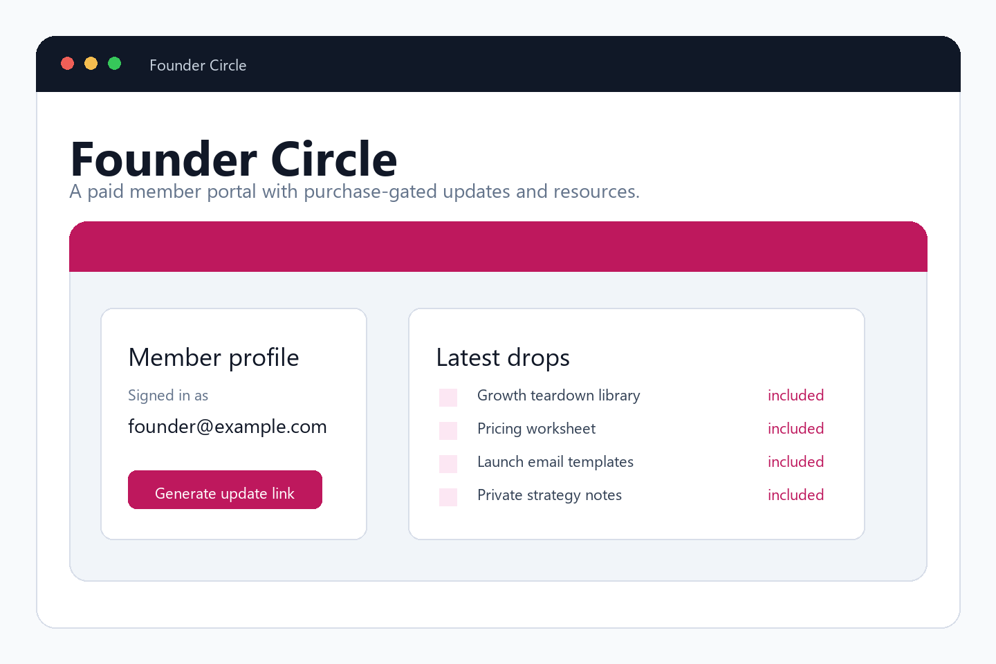Paid membership portal example built with ShipFast